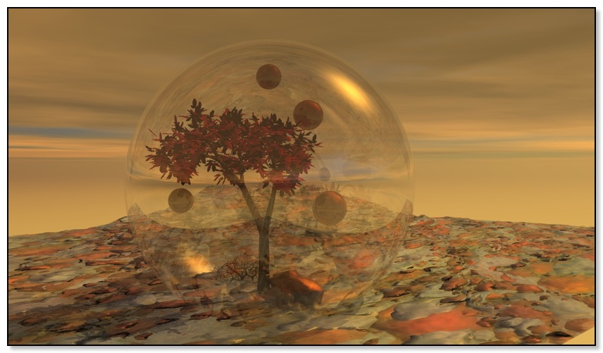 Copper Terrarium sci fi art by Gingezel