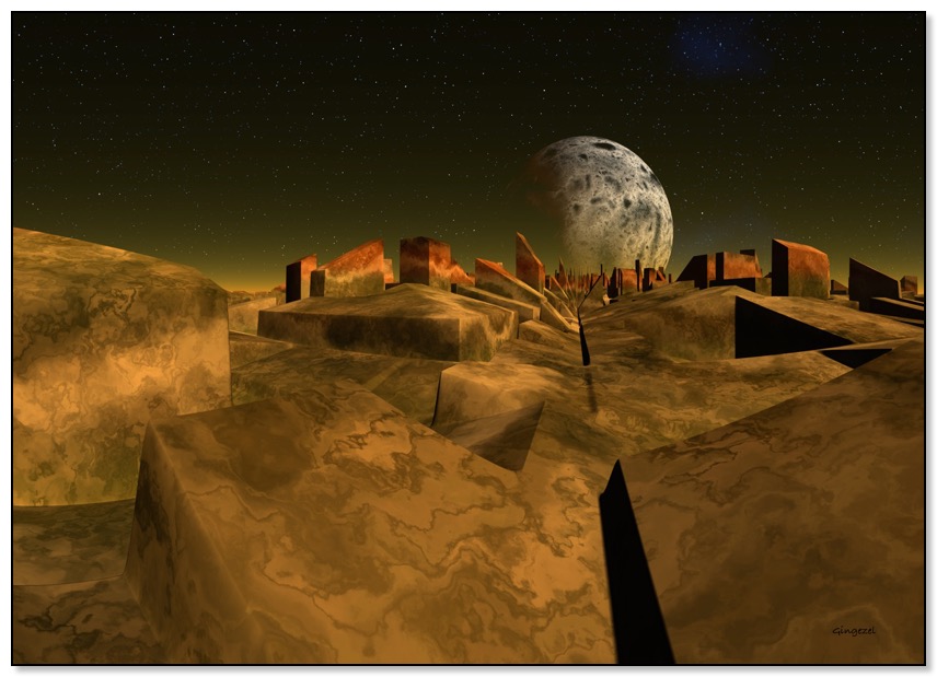 Alien Ruins by Gingezel Sci Fi.