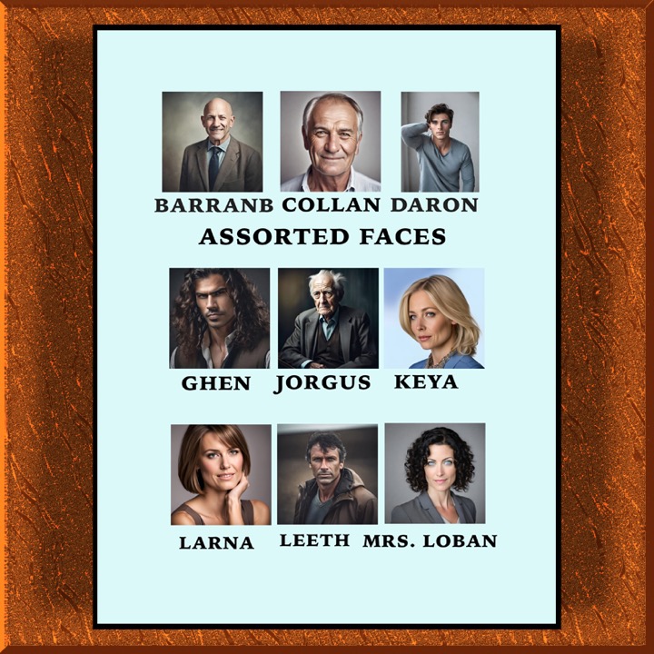 Assorted Faces Sample Illustration from Gingezel 1