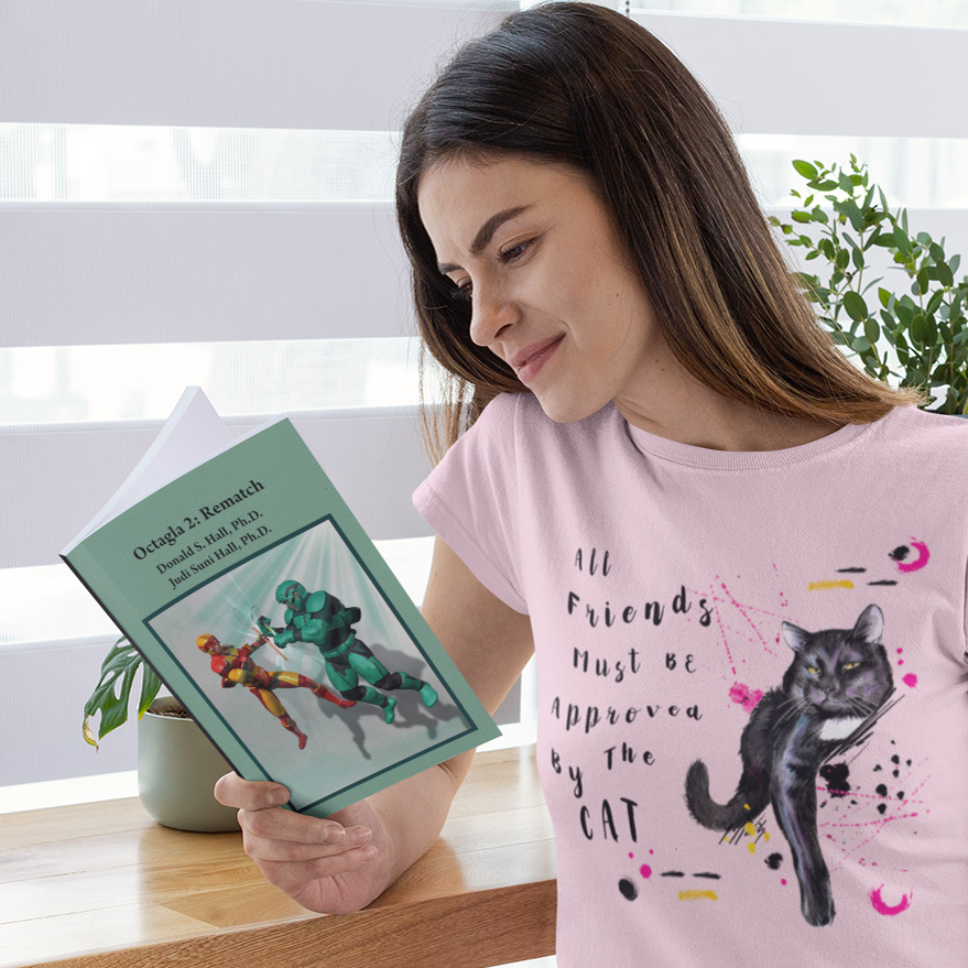 A girl reading Octagla 2 Rematch