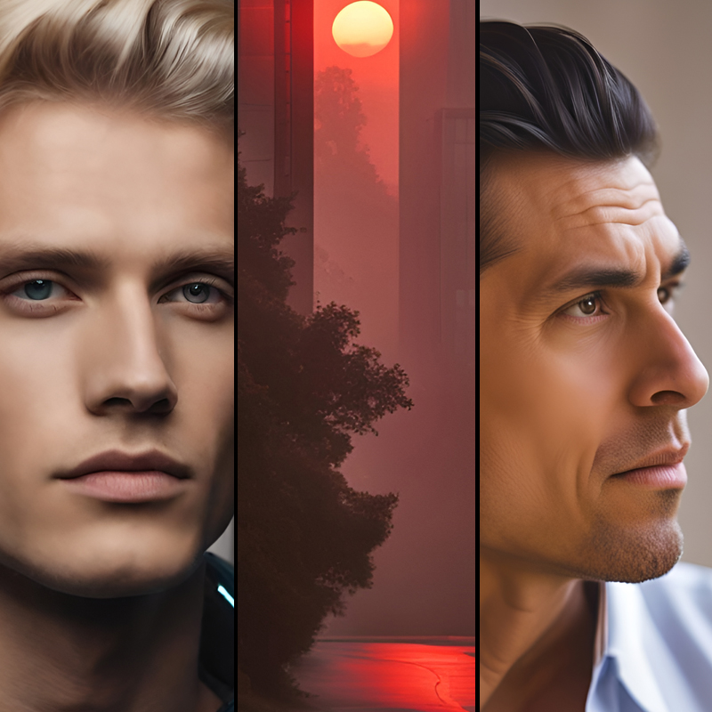 Ari  and Chett Faces with an image of Dellmaice power