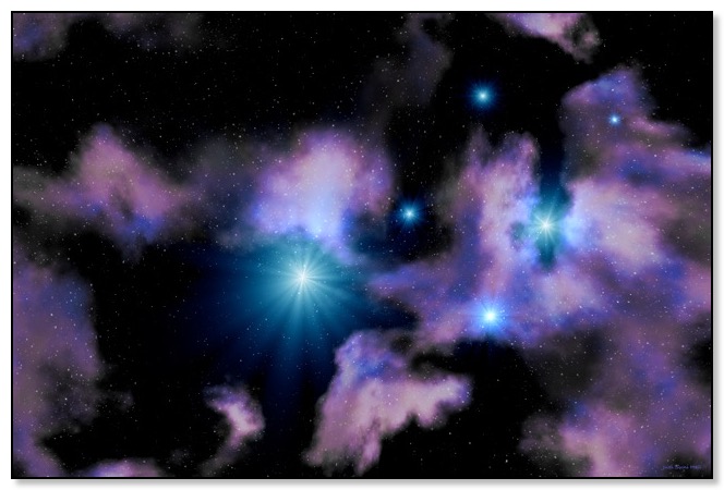 Nebula and stars Gingezel Science Fiction