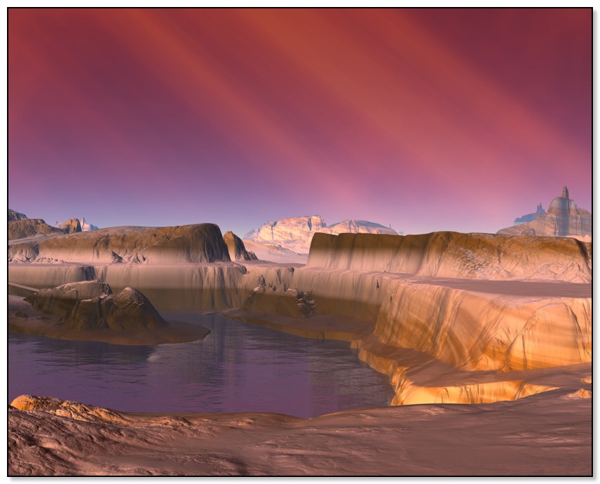 Desert of Ode sunset Gingezel Sci Fi