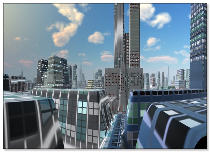 Tranus downtown in Gingezel Sci Fi